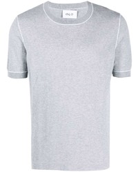 graues T-Shirt mit einem Rundhalsausschnitt von D4.0