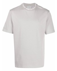 graues T-Shirt mit einem Rundhalsausschnitt von Daily Paper
