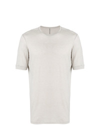 graues T-Shirt mit einem Rundhalsausschnitt von Devoa
