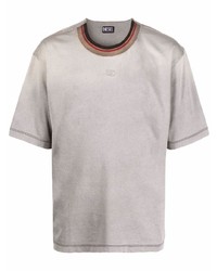 graues T-Shirt mit einem Rundhalsausschnitt von Diesel