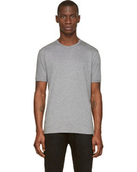 graues T-Shirt mit einem Rundhalsausschnitt von Dolce & Gabbana