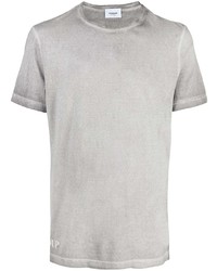 graues T-Shirt mit einem Rundhalsausschnitt von Dondup