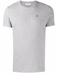 graues T-Shirt mit einem Rundhalsausschnitt von Dondup
