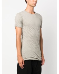 graues T-Shirt mit einem Rundhalsausschnitt von Rick Owens