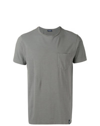graues T-Shirt mit einem Rundhalsausschnitt von Drumohr