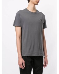 graues T-Shirt mit einem Rundhalsausschnitt von Ea7 Emporio Armani