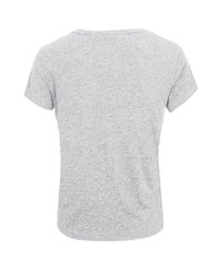 graues T-Shirt mit einem Rundhalsausschnitt von Eight2Nine