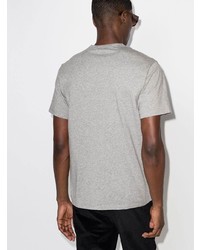 graues T-Shirt mit einem Rundhalsausschnitt von MAISON KITSUNÉ