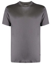 graues T-Shirt mit einem Rundhalsausschnitt von Emporio Armani