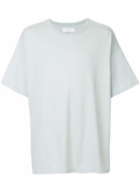 graues T-Shirt mit einem Rundhalsausschnitt von Facetasm