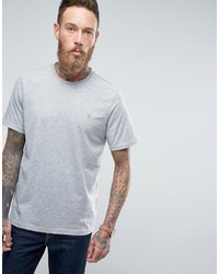 graues T-Shirt mit einem Rundhalsausschnitt von Farah