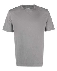 graues T-Shirt mit einem Rundhalsausschnitt von Fedeli