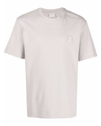 graues T-Shirt mit einem Rundhalsausschnitt von Filling Pieces