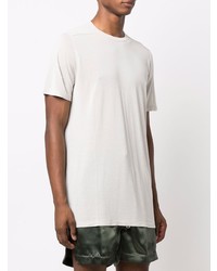 graues T-Shirt mit einem Rundhalsausschnitt von Rick Owens