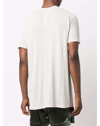 graues T-Shirt mit einem Rundhalsausschnitt von Rick Owens