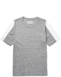 graues T-Shirt mit einem Rundhalsausschnitt von Folk