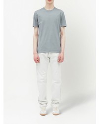 graues T-Shirt mit einem Rundhalsausschnitt von Maison Margiela