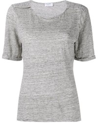 graues T-Shirt mit einem Rundhalsausschnitt von Frame