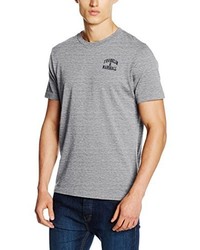 graues T-Shirt mit einem Rundhalsausschnitt von Franklin & Marshall