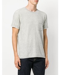 graues T-Shirt mit einem Rundhalsausschnitt von rag & bone