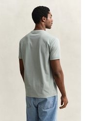 graues T-Shirt mit einem Rundhalsausschnitt von Gant