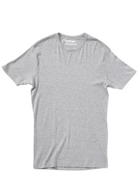 graues T-Shirt mit einem Rundhalsausschnitt von Garage