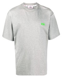 graues T-Shirt mit einem Rundhalsausschnitt von Gcds