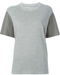 graues T-Shirt mit einem Rundhalsausschnitt von Golden Goose Deluxe Brand
