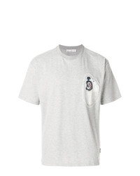 graues T-Shirt mit einem Rundhalsausschnitt von Golden Goose Deluxe Brand