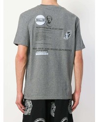 graues T-Shirt mit einem Rundhalsausschnitt von McQ Alexander McQueen