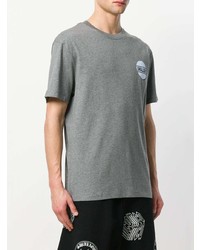 graues T-Shirt mit einem Rundhalsausschnitt von McQ Alexander McQueen