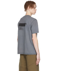 graues T-Shirt mit einem Rundhalsausschnitt von AFFXWRKS