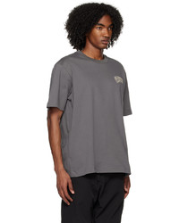 graues T-Shirt mit einem Rundhalsausschnitt von Billionaire Boys Club