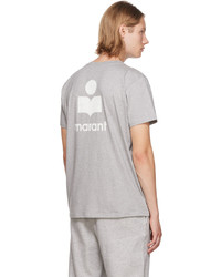graues T-Shirt mit einem Rundhalsausschnitt von Isabel Marant
