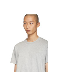 graues T-Shirt mit einem Rundhalsausschnitt von Comme Des Garcons SHIRT