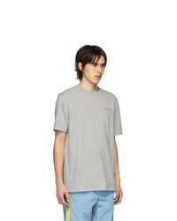 graues T-Shirt mit einem Rundhalsausschnitt von Aimé Leon Dore