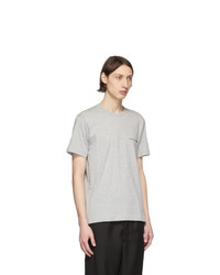 graues T-Shirt mit einem Rundhalsausschnitt von Comme Des Garcons SHIRT