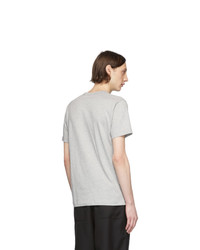 graues T-Shirt mit einem Rundhalsausschnitt von Comme Des Garcons SHIRT