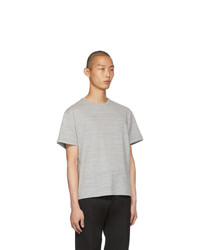 graues T-Shirt mit einem Rundhalsausschnitt von Bottega Veneta