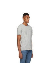 graues T-Shirt mit einem Rundhalsausschnitt von Harmony