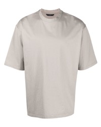 graues T-Shirt mit einem Rundhalsausschnitt von Hevo