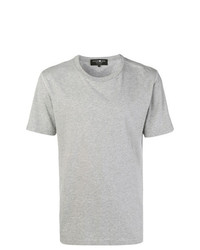 graues T-Shirt mit einem Rundhalsausschnitt von Hydrogen