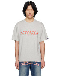 graues T-Shirt mit einem Rundhalsausschnitt von Icecream
