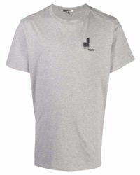 graues T-Shirt mit einem Rundhalsausschnitt von Isabel Marant