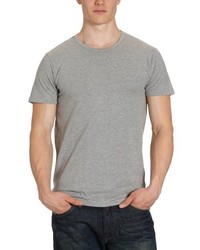 graues T-Shirt mit einem Rundhalsausschnitt von Jack & Jones