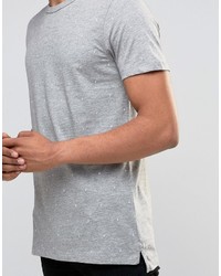 graues T-Shirt mit einem Rundhalsausschnitt von Jack and Jones