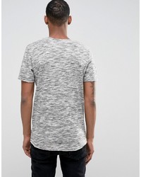 graues T-Shirt mit einem Rundhalsausschnitt von Jack and Jones