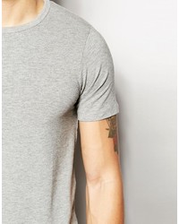 graues T-Shirt mit einem Rundhalsausschnitt von Jack and Jones