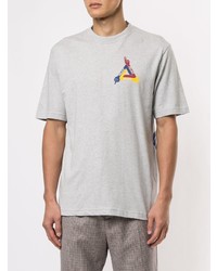 graues T-Shirt mit einem Rundhalsausschnitt von Palace