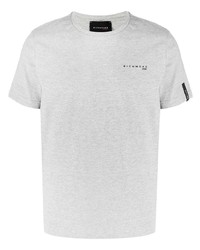 graues T-Shirt mit einem Rundhalsausschnitt von John Richmond